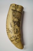 A Scrimshaw style tooth