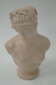 A decorative classical female bust