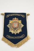 Embroidered pennant - The Royal Logistics Corps - Headquarters Sgts. Mess