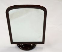 A Victorian mahogany free standing dressing table mirror