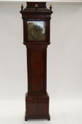 An 8 day oak cased long case clock, signed John Martin, Bristol