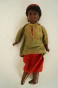 A wooden doll, late 19th century, possibly Bahr and Proschild