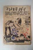 A rare Adam And The Ants flyer from 1st December 1977, Royal collage Of Art, Signed by Adam Ant