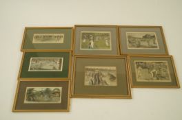 Box of various sporting pictures