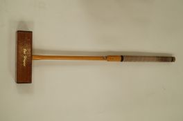 A New Zealand Joe Hogan croquet mallet