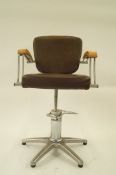 20th century swivel hairdressers pump/chair