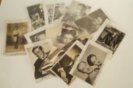 Collection of Celebrity signed Postcards - includes Sarah Bernhardt