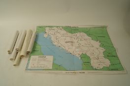 Collection of military maps including Bosnia