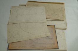 A large collection of ordnance survey plans/maps of the local area including many local villages,