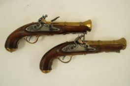 Pair of reproduction percussion pistols