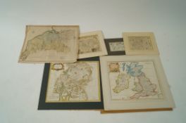 A collection of various maps, some local