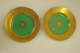 Pair of Mintons cabinet plates