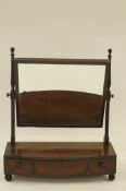 An early 20th century mahogany dressing table mirror