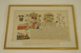 Copy of illumination of Henry VI charter to Eton College