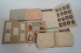 A collection of autographs, postcards etc, autographs of Andre Kostelanetz, a signed J.F. Crapp