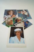 A collection of various photographs of Princess Diana