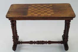An early 20th century chess table