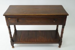 A Maple & Co oak hall table circa 1880's