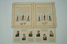 Cigarette cards, uniforms of the Salvation Army and radio celebreties