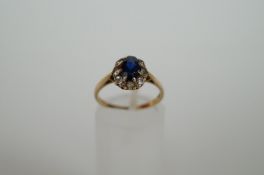 9ct good quality sapphire ring