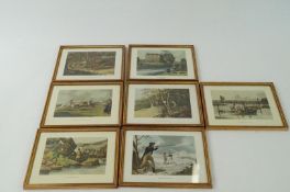 Various framed sporting prints