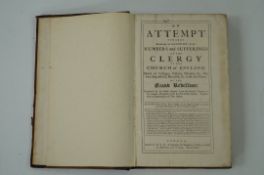 Sufferings of the Clergy by Walker, John. 1714 1st edition - full brown leather