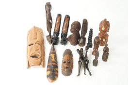 A collection of tribal items