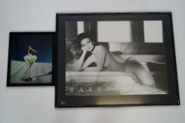 A 1980's framed photograph and one other