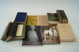 Collection of books on gardens and gardeners
