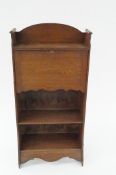 An Edwardian oak bookcase