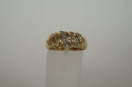 9ct two tone ring