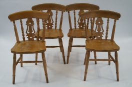 Pine table and 4 chairs