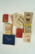 A complete George VI cigarette card album, ephemera, 8 books including The Queens London 1896