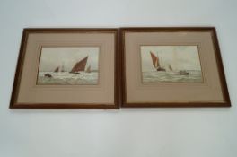 Two framed prints of sailing ships by G S Walters