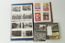 A good collection of various postcards contained in three albums including George Studdy "Bonzo"