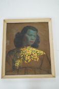 Vladimir Tretchikoff - A print of The Green Lady