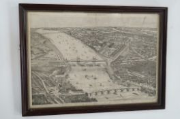 A framed page from London News of the West End Railway District 1859