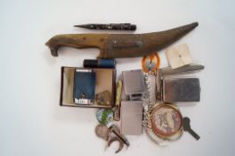 Pen knives, lighters and other items