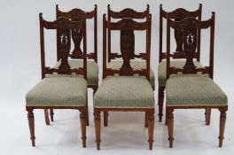 A set of six early 20th Century chairs