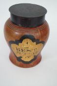 An early 20th Century tobacco jar entitled "Best Shag"