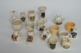 A collection of crested ware