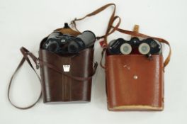 Two cased binoculars Revue & Vickers Adlerblick
