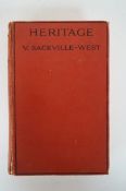 Third edition of 'Heritage' by Vita Sackville-West with inscription and autograph signature -