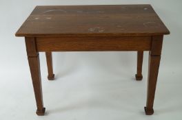 An oak table