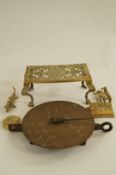 Salter scales and miscellaneous brassware
