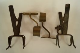 Two iron animal traps