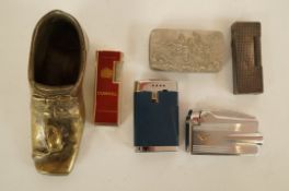 A Dunhill lighter and various other items