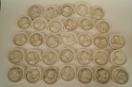 A collection of 33 19th century French Intaglios of French Kings, each 5.5cm diameter