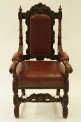 A 20th century oak chair
