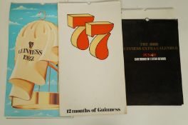 Four various Guiness calendars